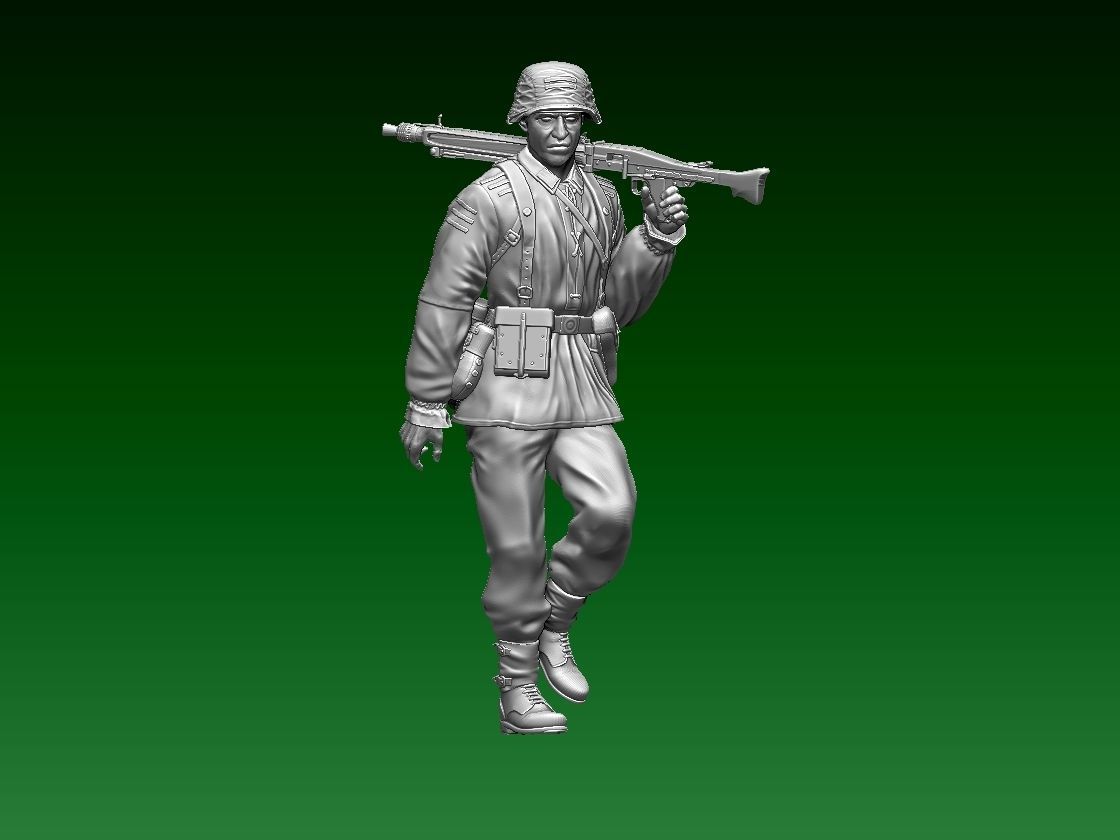 German soldier 3D print model_3