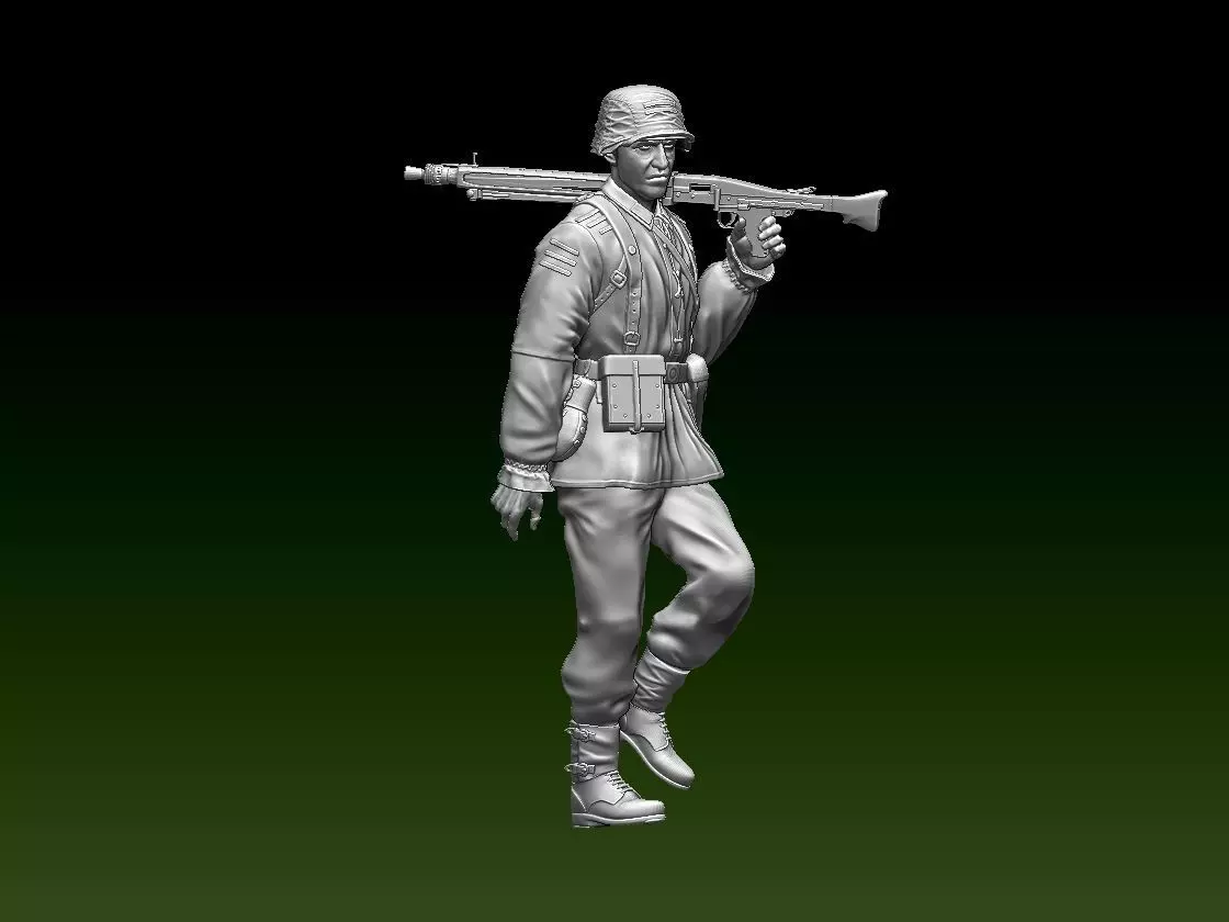 German soldier 3D print model_0