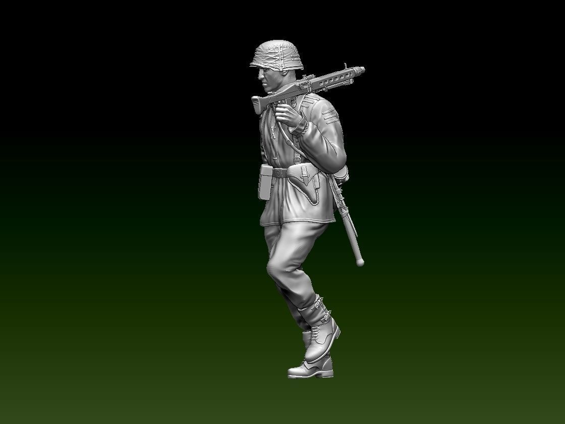 German soldier 3D print model_1