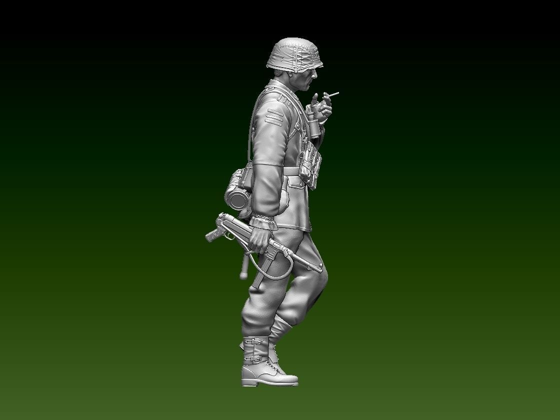 German soldier 3D print model_4