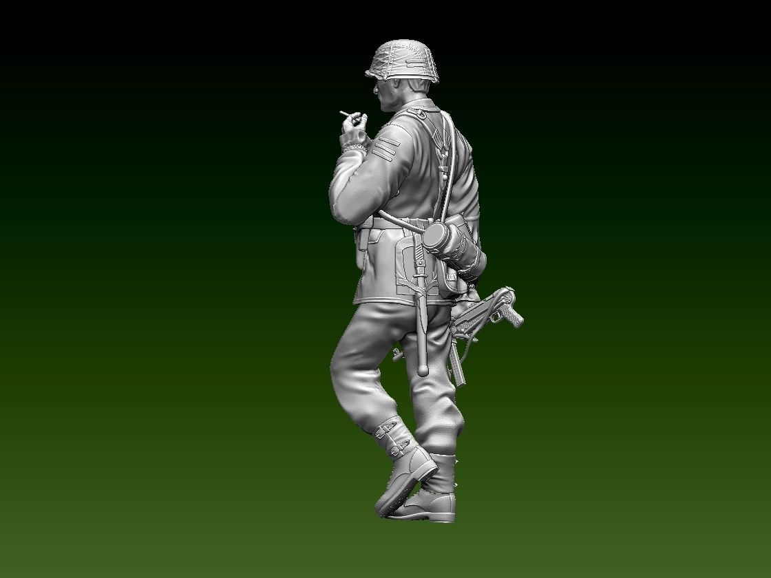 German soldier 3D print model_3