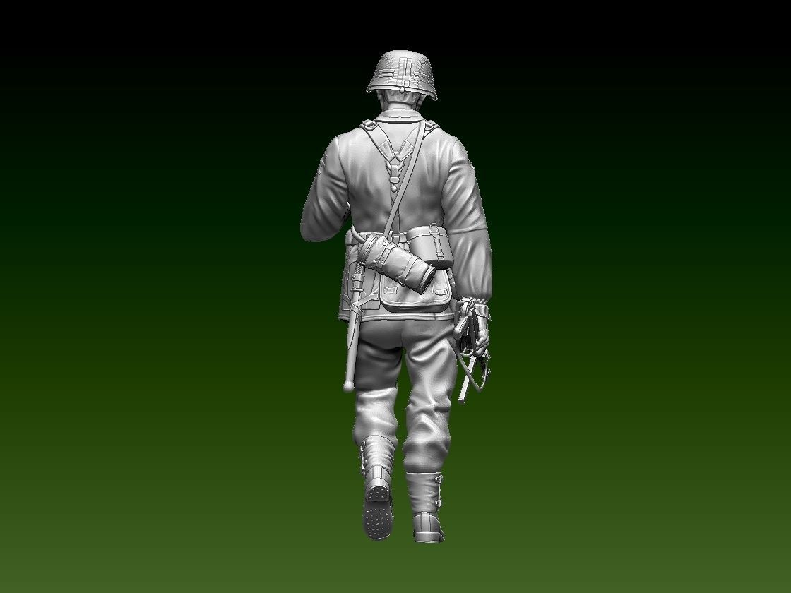 German soldier 3D print model_10