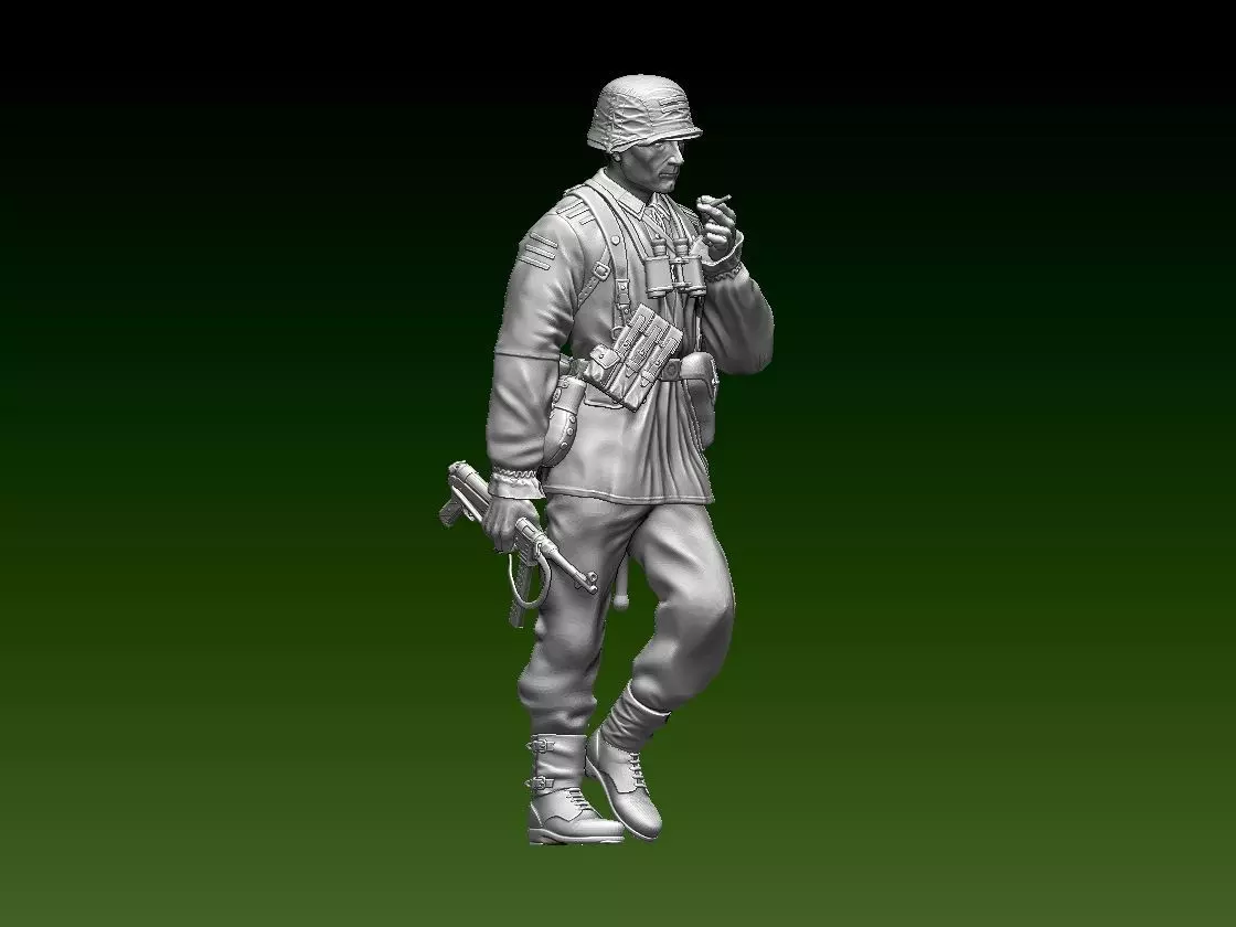 German soldier 3D print model_0