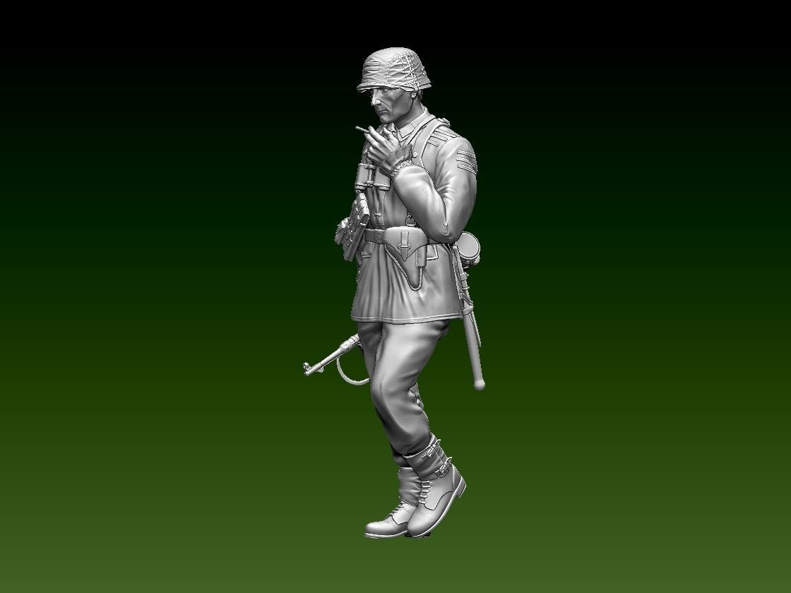 German soldier 3D print model_12