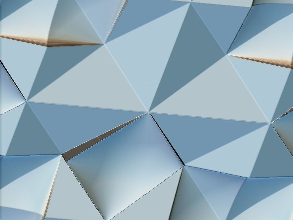 3D WALLPANEL triangular pattern 3D model_8