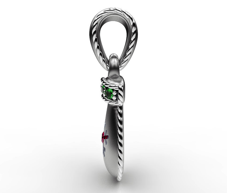 Christmas mitten 3D print model_3