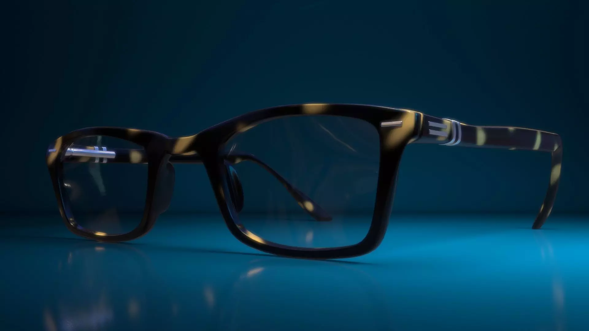 Eyeglass for Men Low-poly 3D model_0