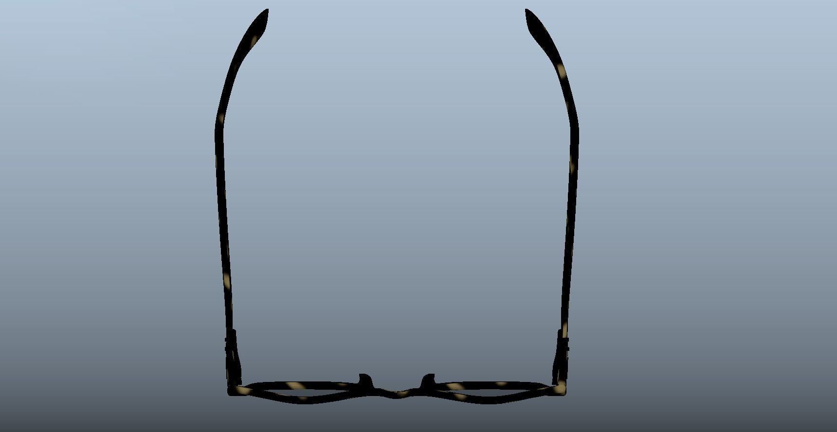 Eyeglass for Men Low-poly 3D model_3