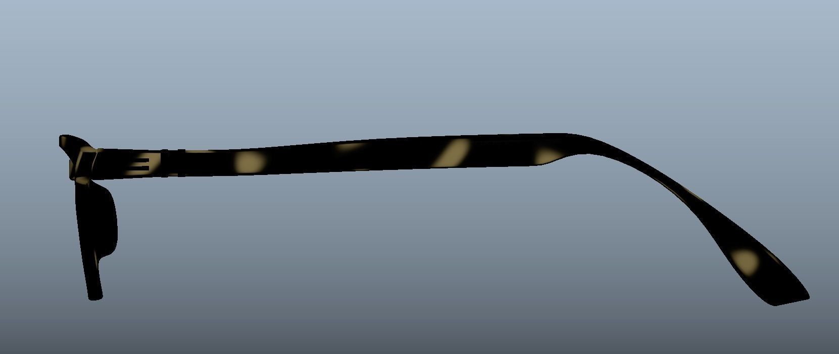 Eyeglass for Men Low-poly 3D model_4