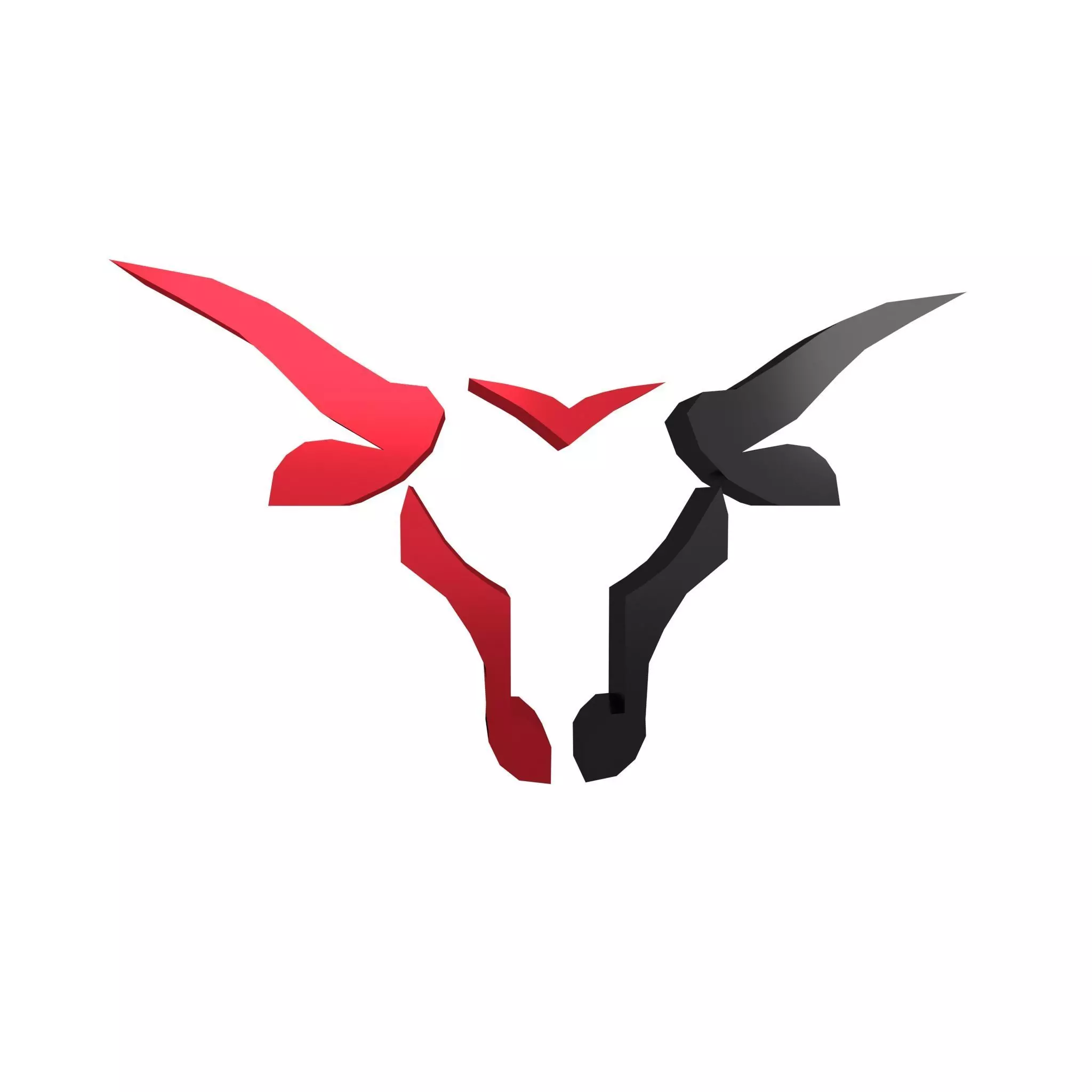 Bull Emblem v2 002 Low-poly 3D model_0