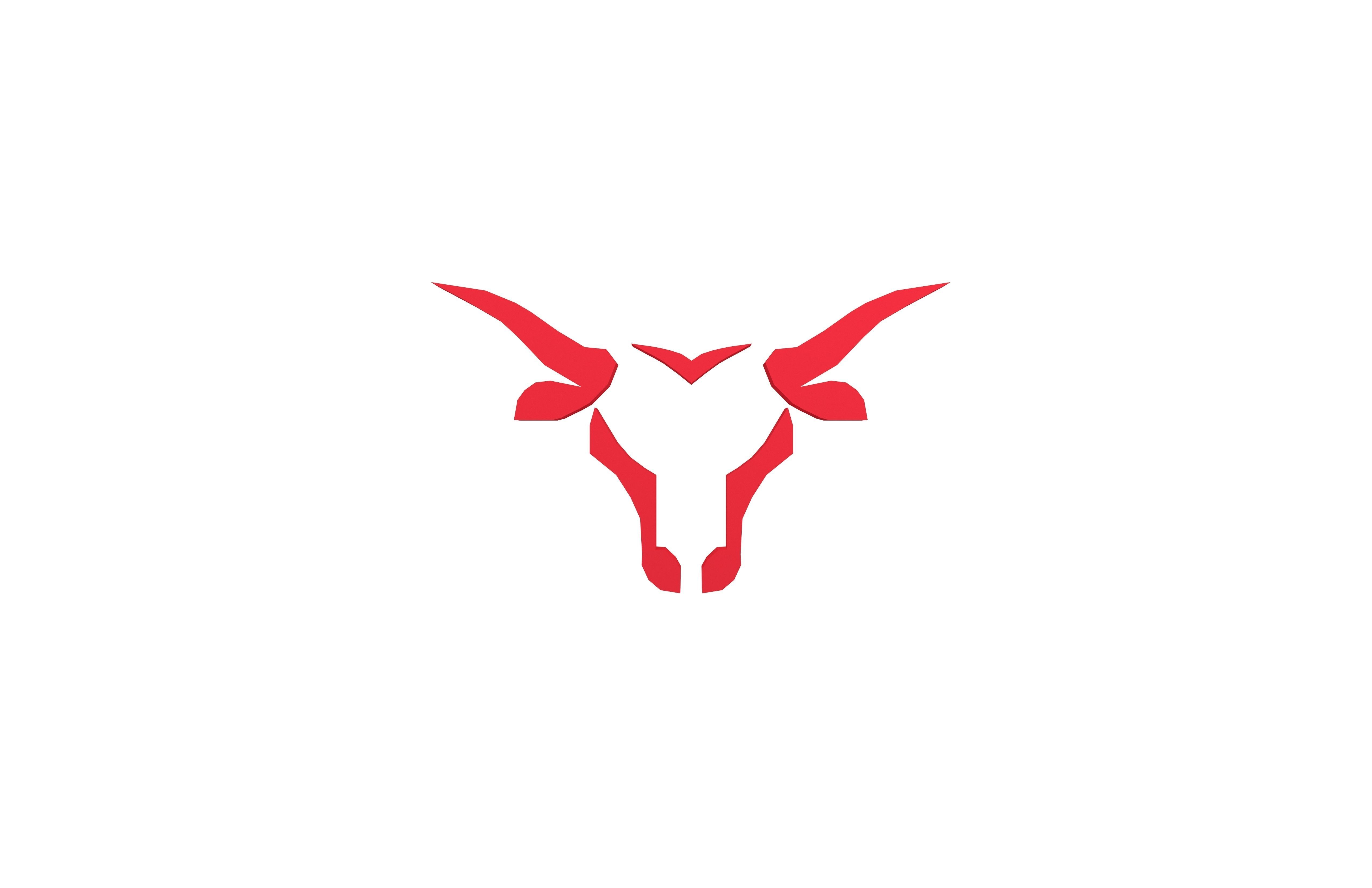 Bull Emblem v2 003 Low-poly 3D model_1