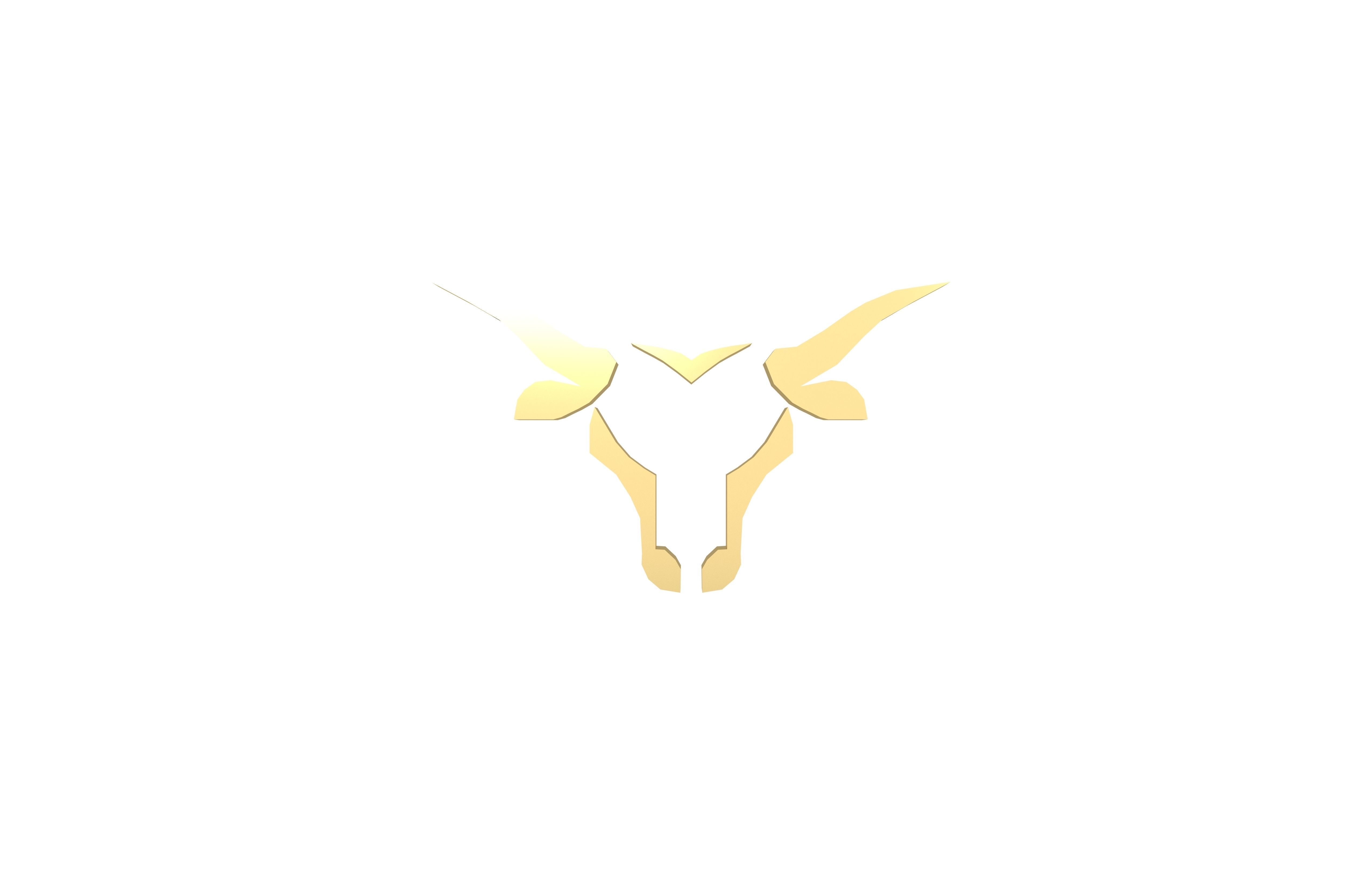 Bull Emblem v2 007 Low-poly 3D model_1