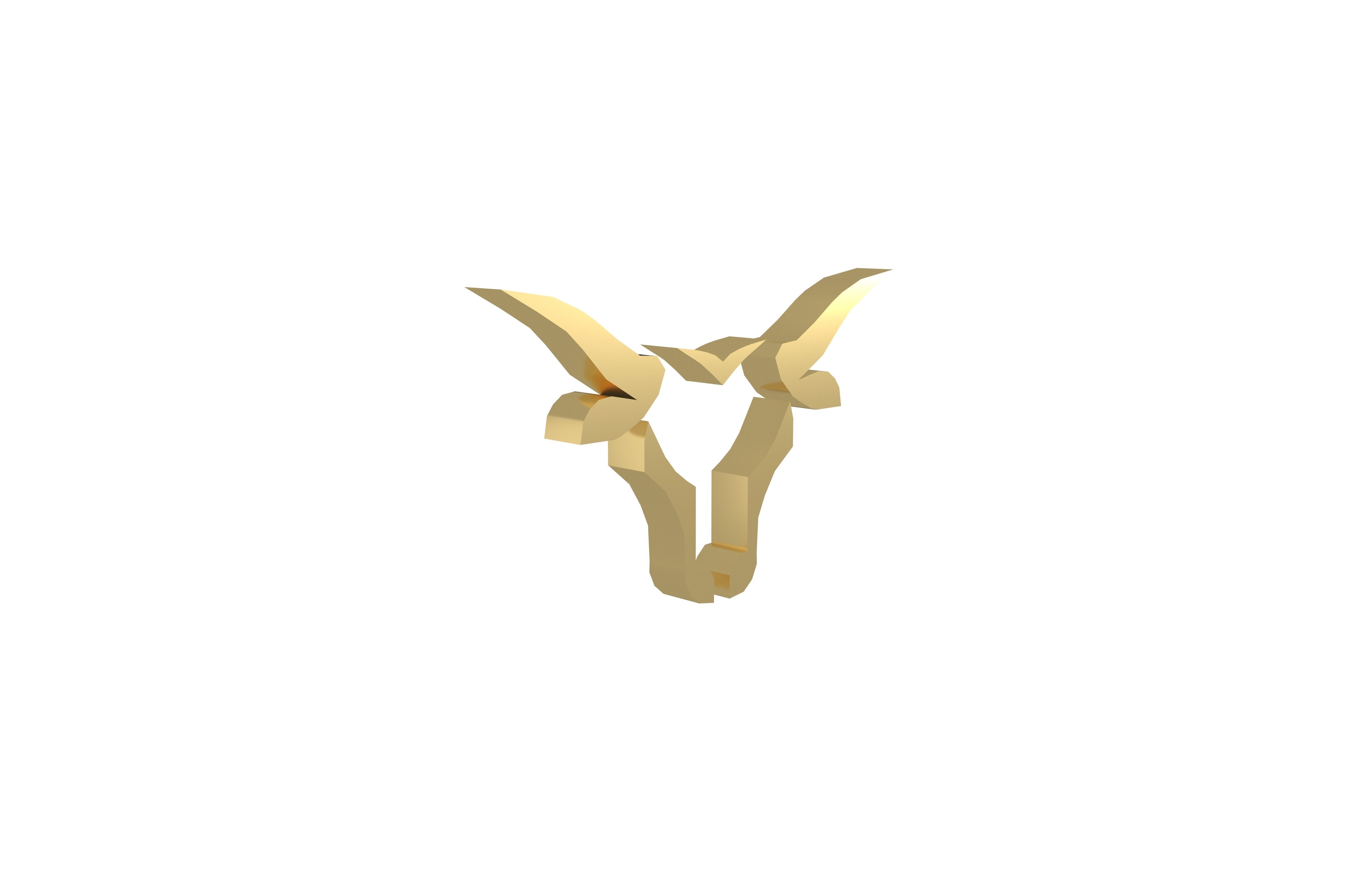 Bull Emblem v2 007 Low-poly 3D model_3