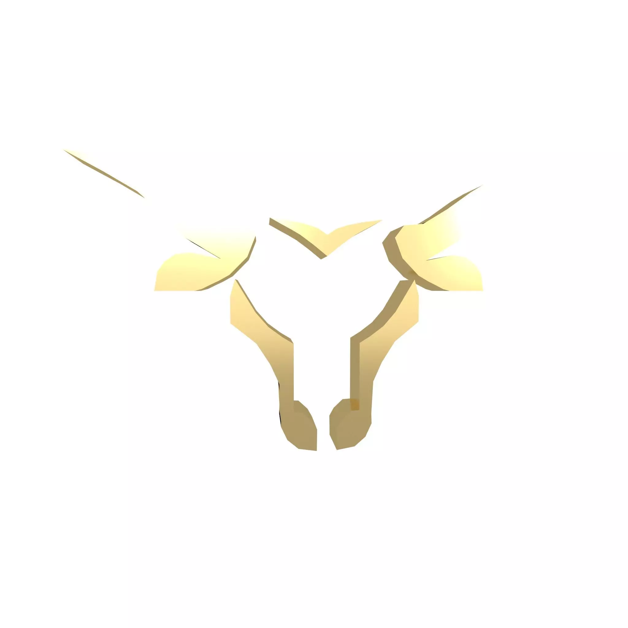 Bull Emblem v2 007 Low-poly 3D model_0