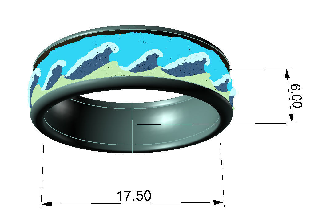 Ring Heavy Storm 3D print model_3