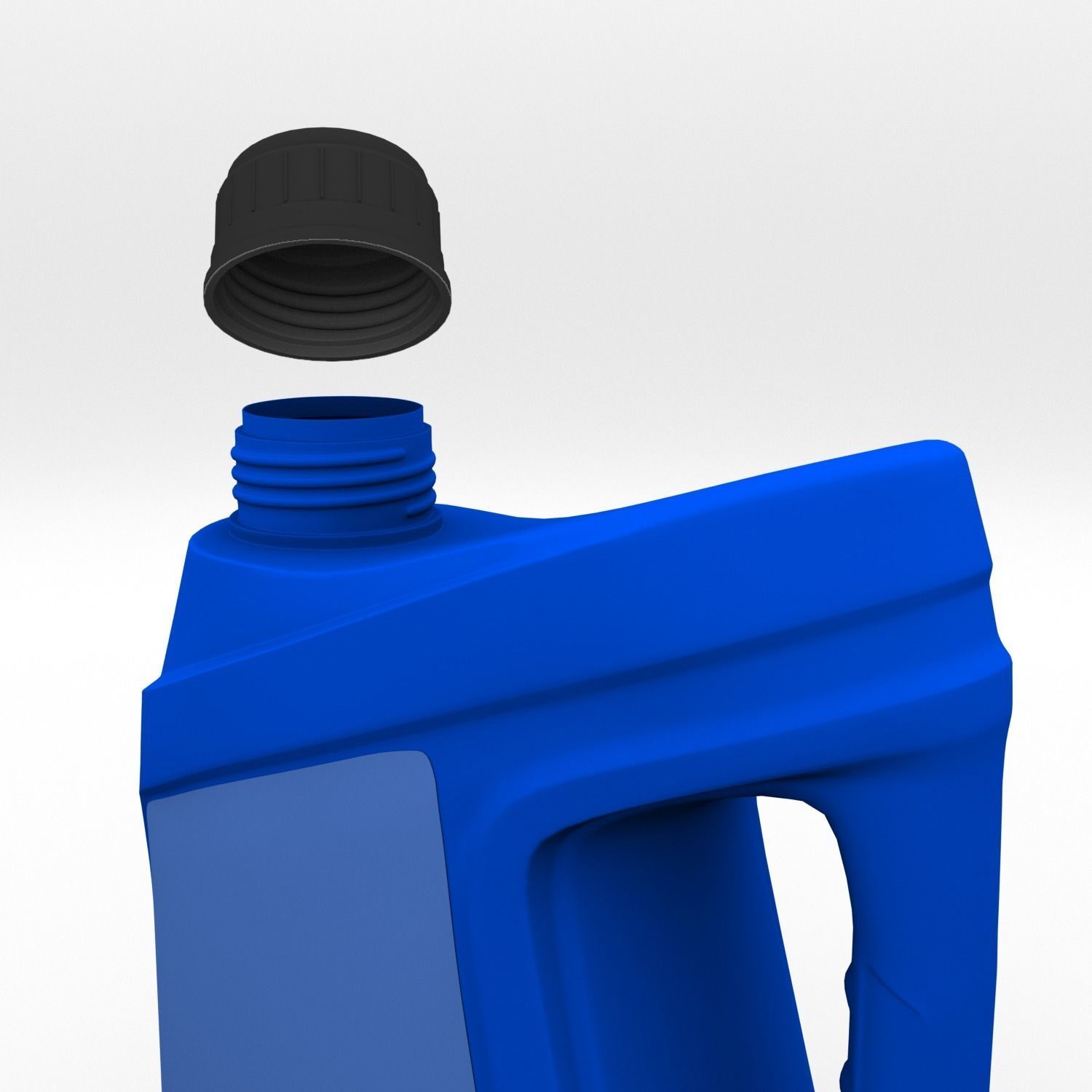 Oil Engine Bottle Low-poly 3D model_5