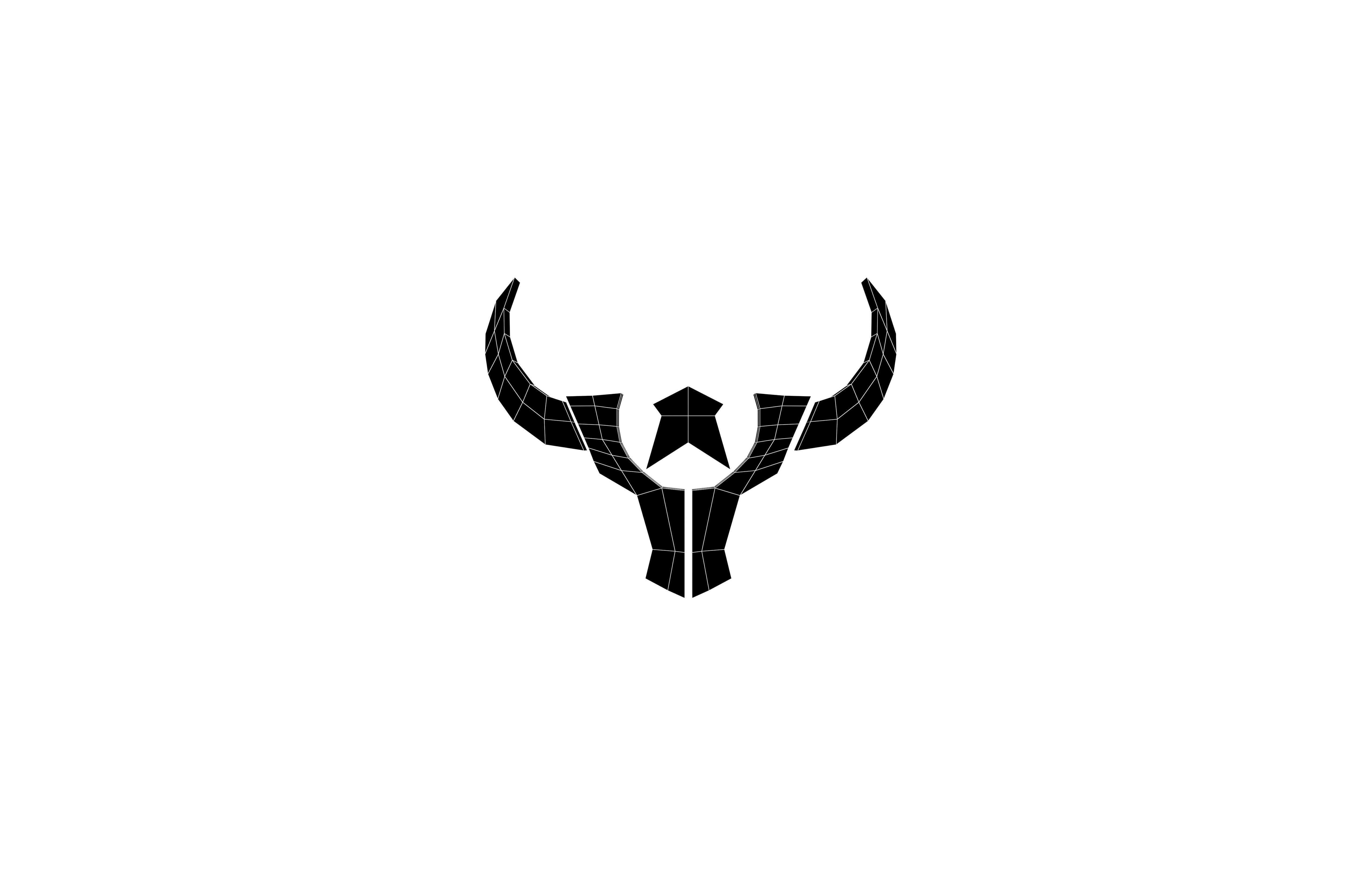 Bull Emblem v3 004 Low-poly 3D model_5