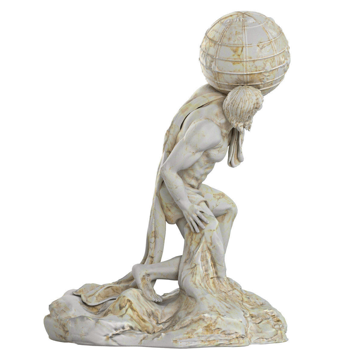 Atlant Sculpture 3D model_13