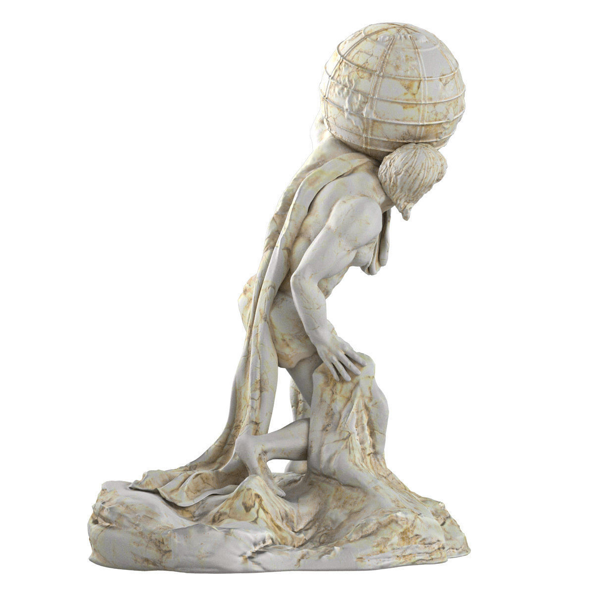 Atlant Sculpture 3D model_12