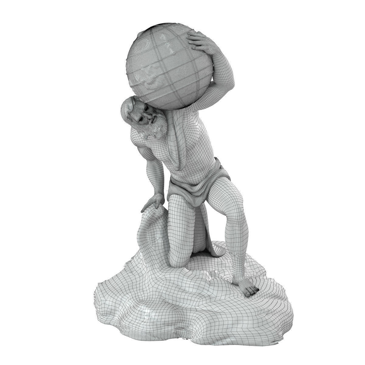 Atlant Sculpture 3D model_19
