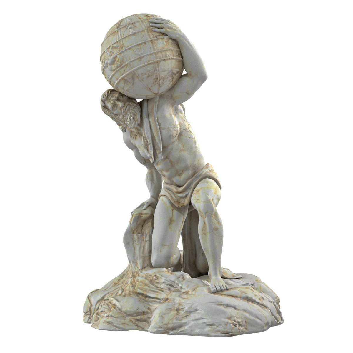 Atlant Sculpture 3D model_3