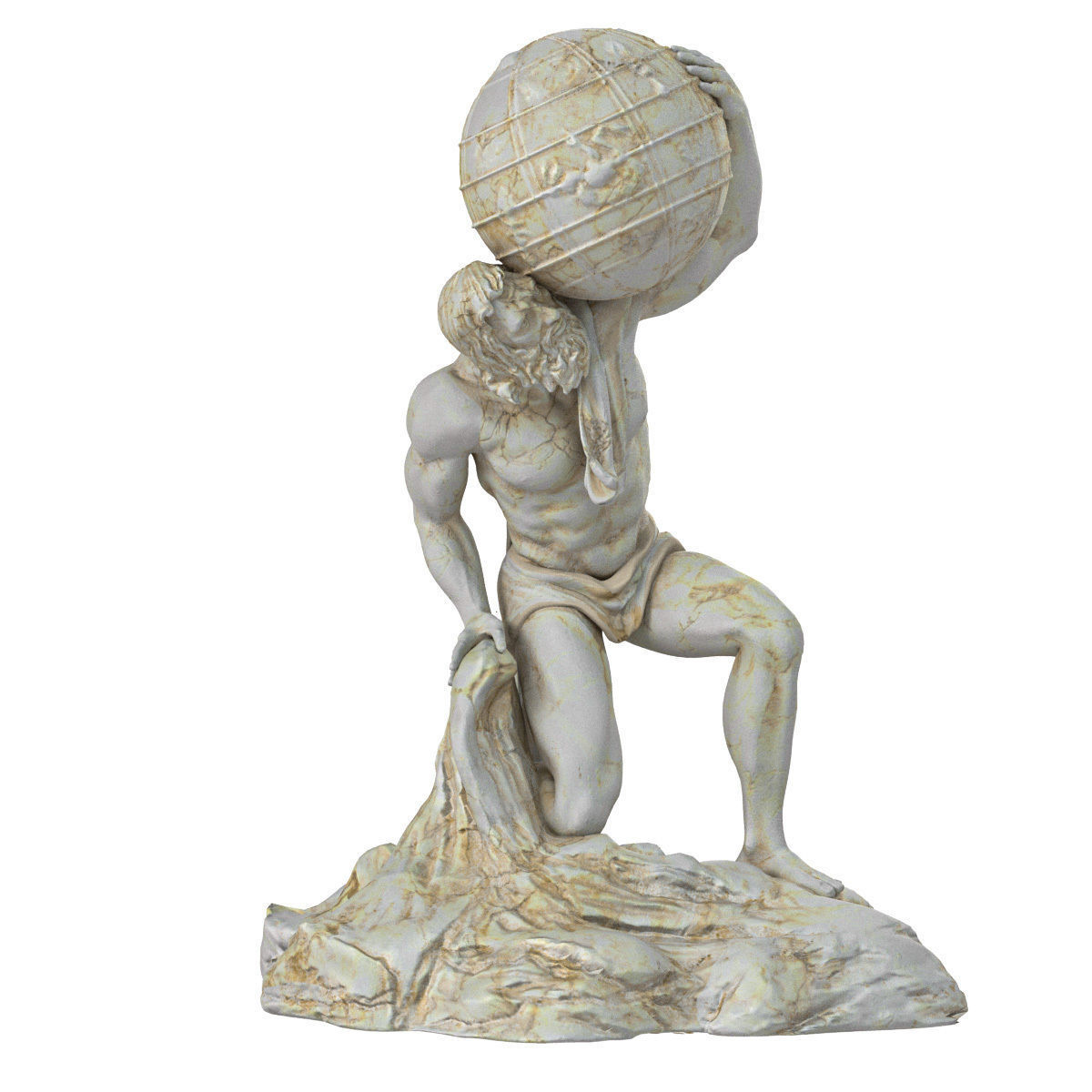 Atlant Sculpture 3D model_1