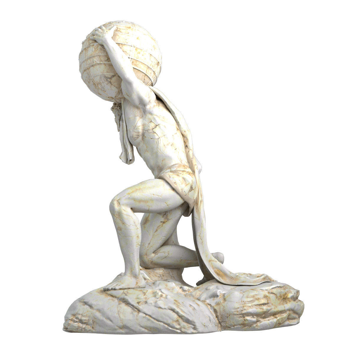 Atlant Sculpture 3D model_6