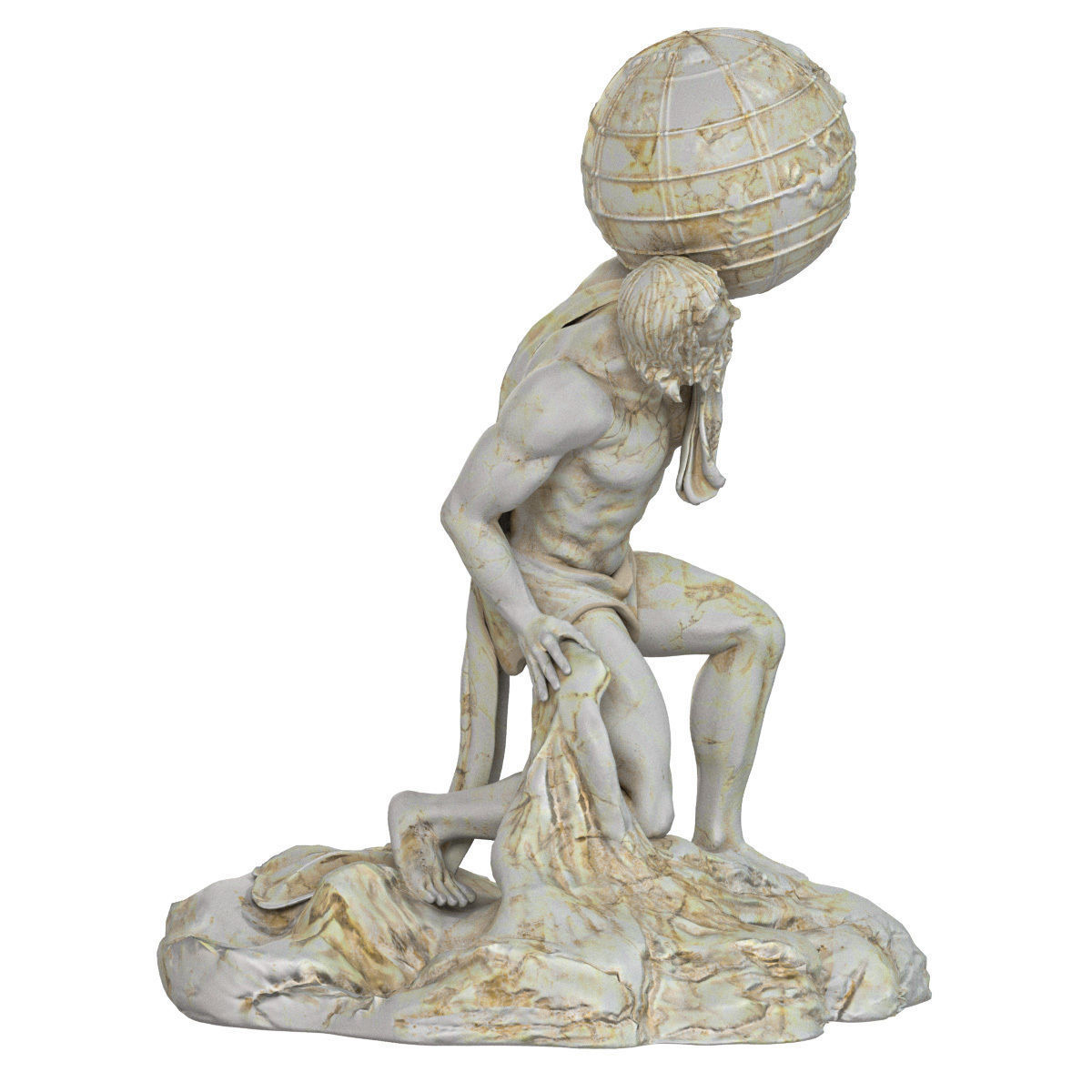 Atlant Sculpture 3D model_14