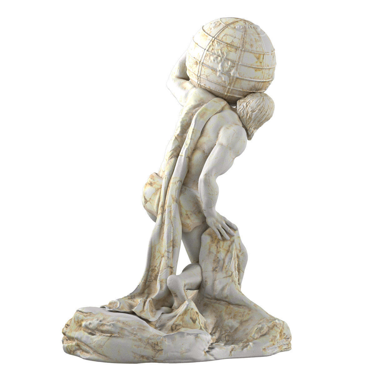 Atlant Sculpture 3D model_11