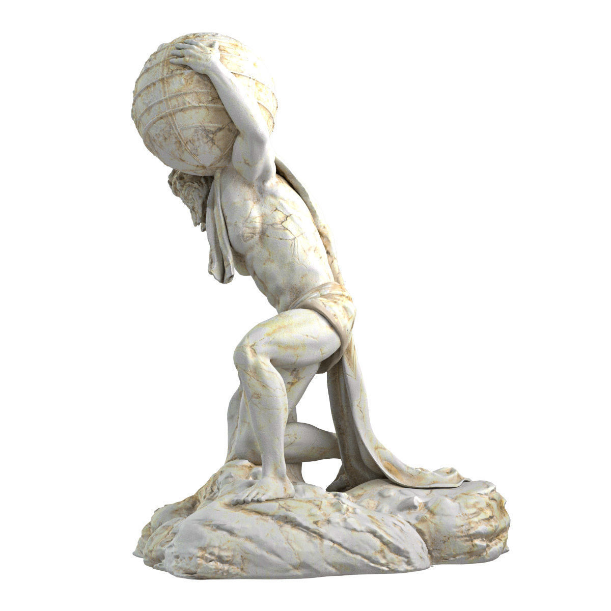 Atlant Sculpture 3D model_5