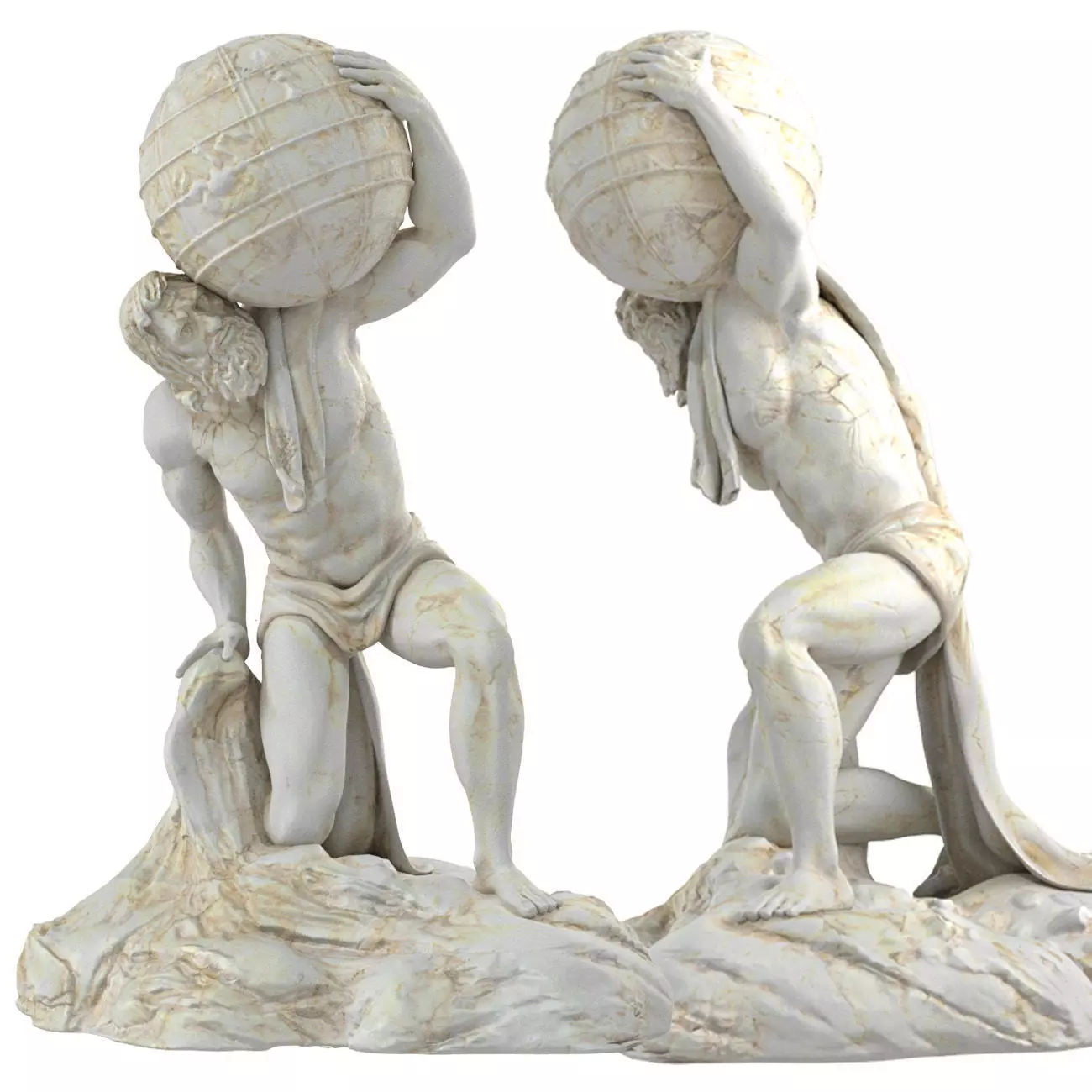 Atlant Sculpture 3D model_0