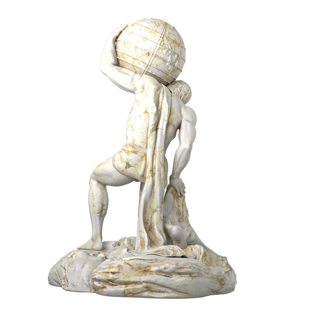 Atlant Sculpture 3D model_9