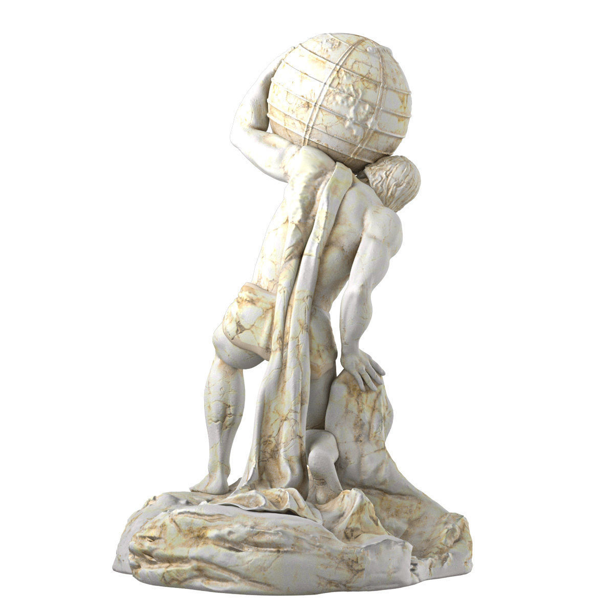 Atlant Sculpture 3D model_10