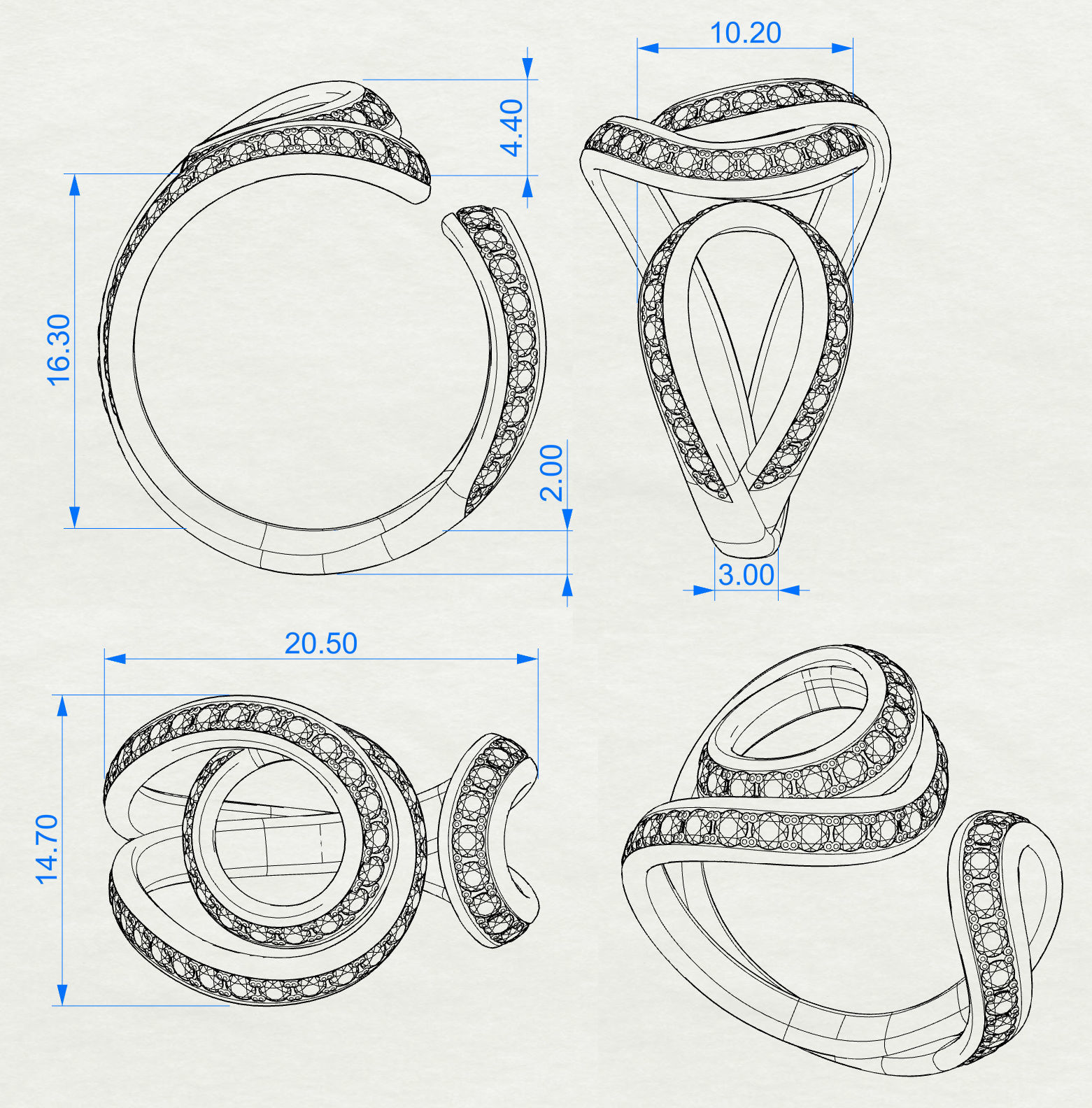 Ring Plexus 3D print model_9