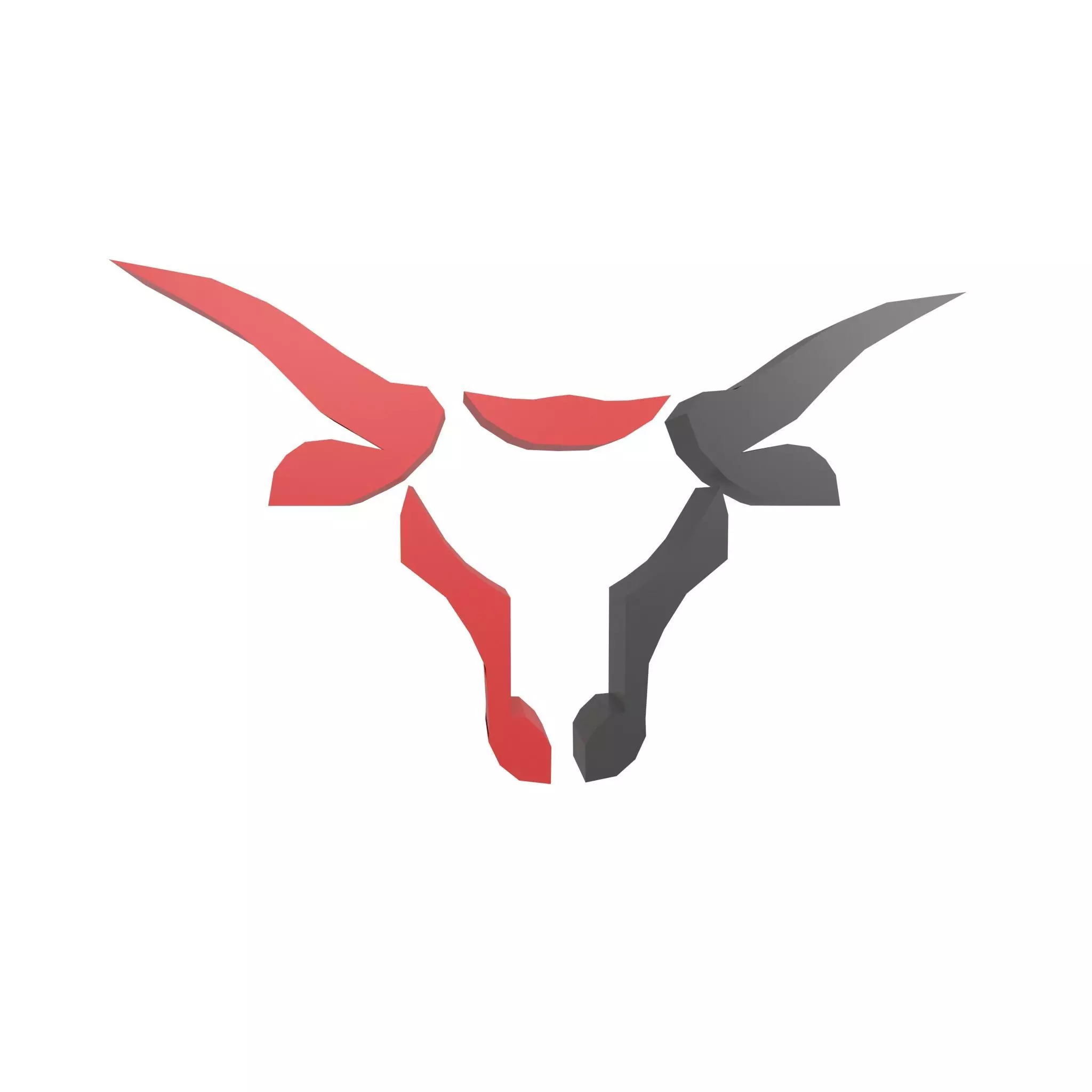 Bull Emblem v4 001 Low-poly 3D model_0