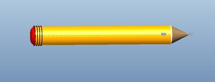 Pencil 3D print model_4