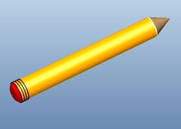 Pencil 3D print model_2
