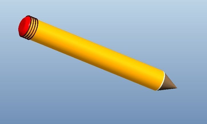 Pencil 3D print model_1