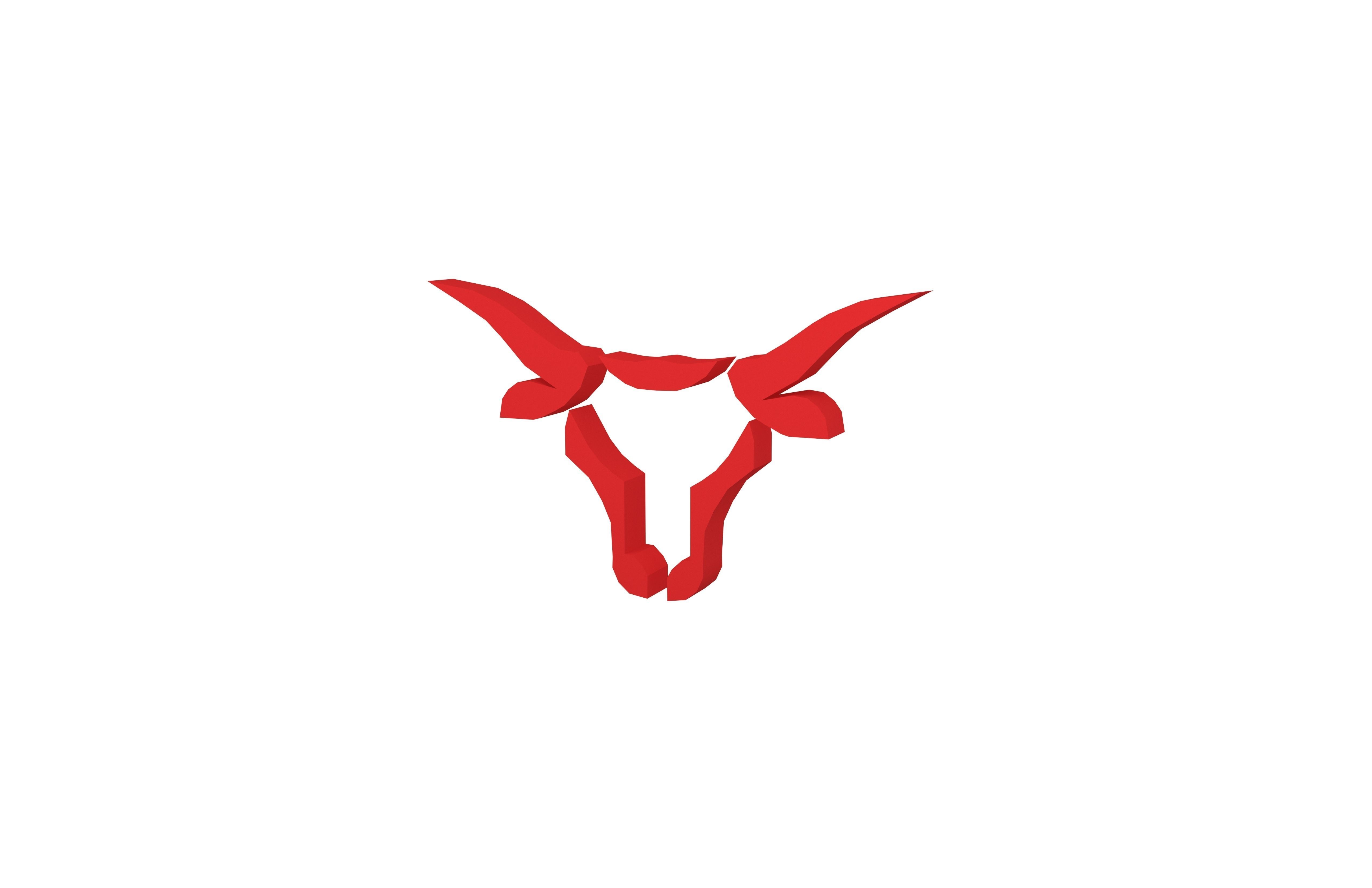 Bull Emblem v4 003 Low-poly 3D model_2