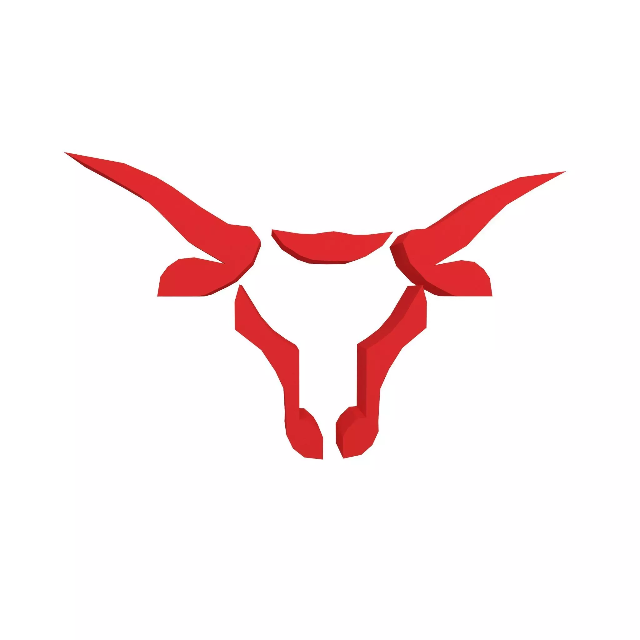Bull Emblem v4 003 Low-poly 3D model_0