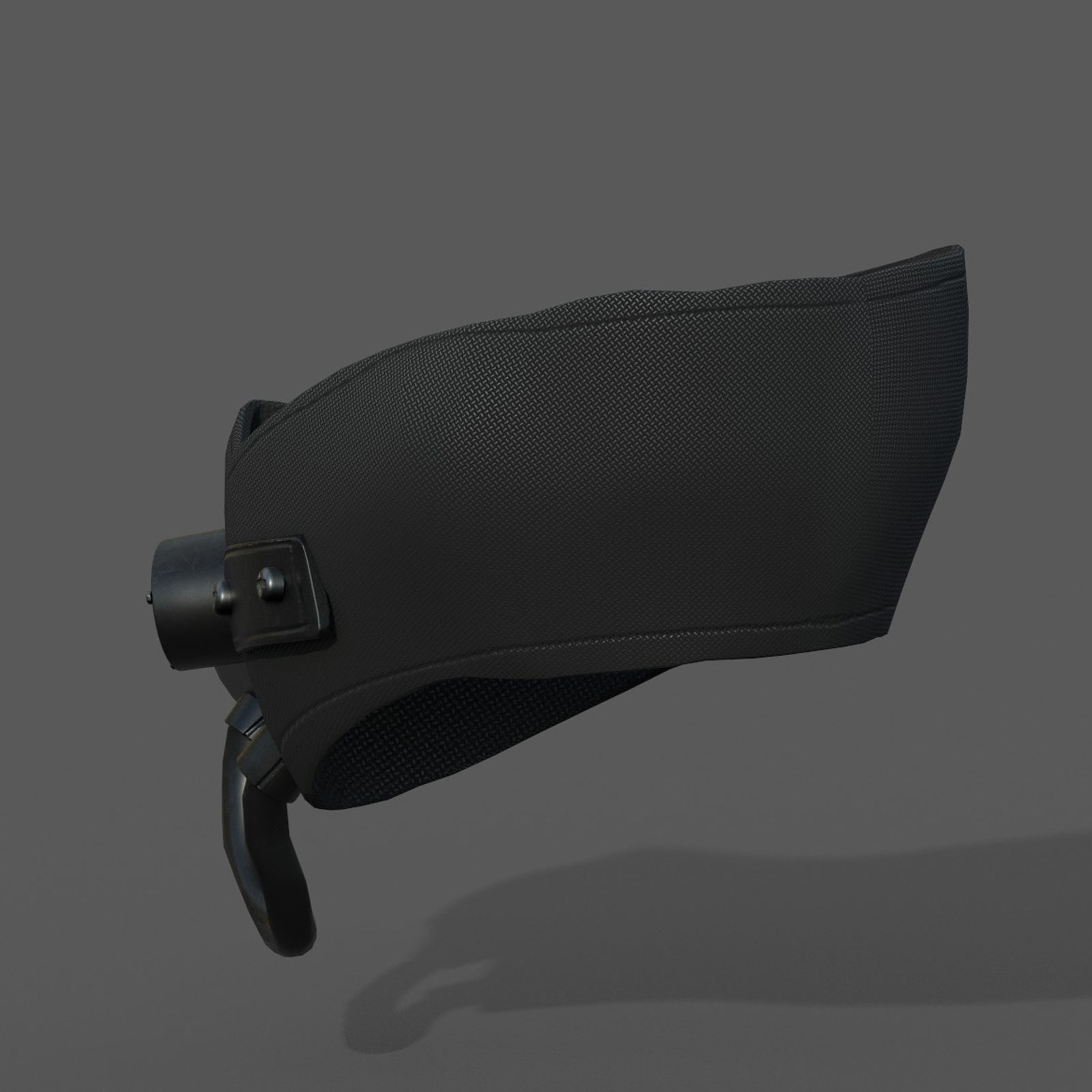 Gas mask respirator scifi futuristic military combat  Low-poly 3D model_8