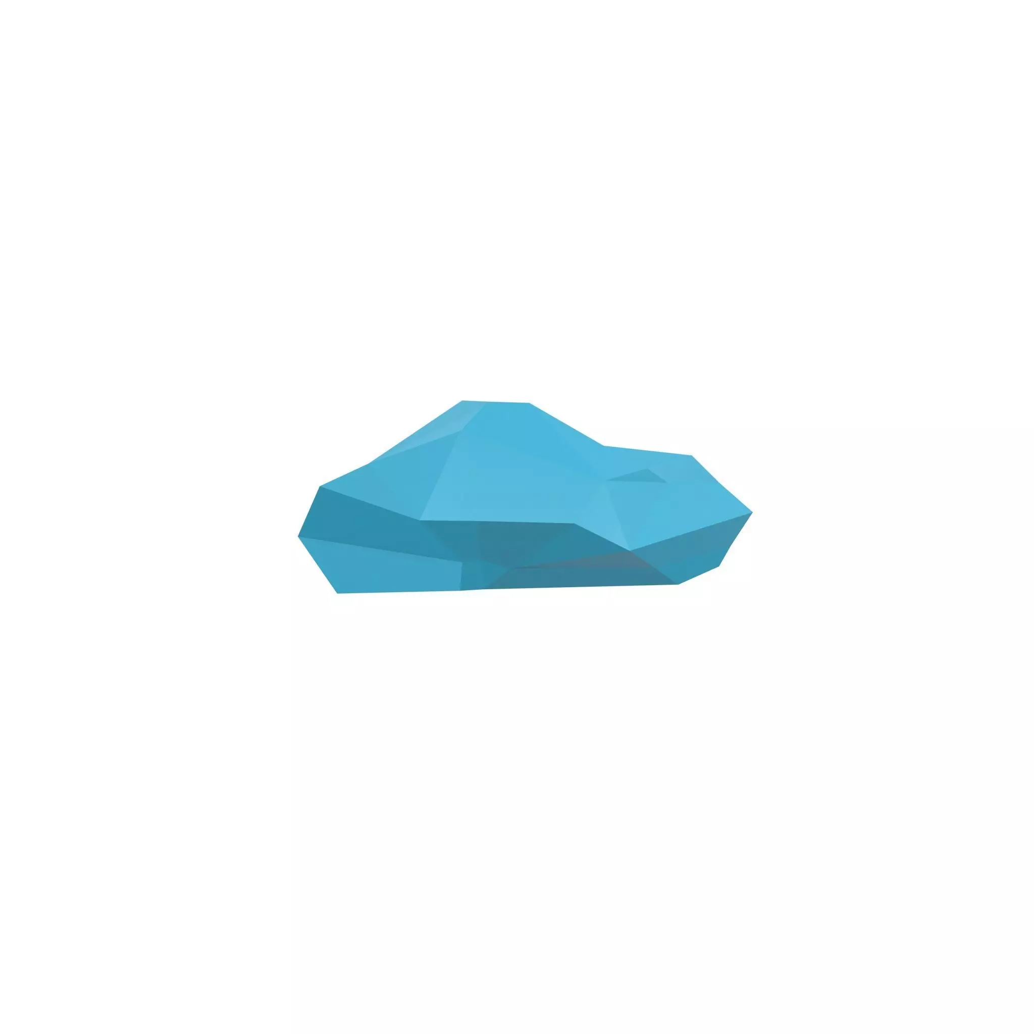 Polygonal Cloud v1 001 Low-poly 3D model_0