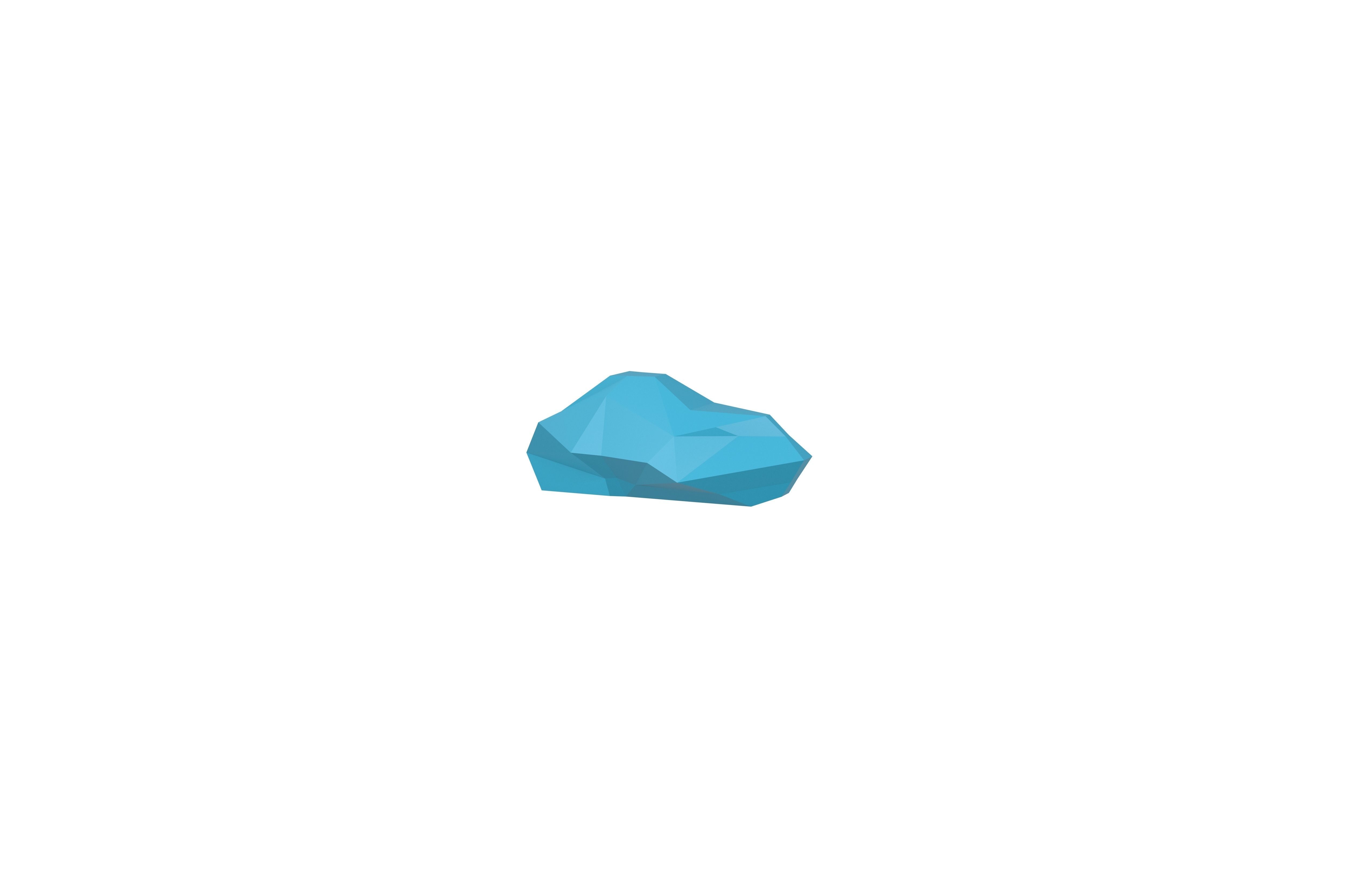 Polygonal Cloud v1 001 Low-poly 3D model_2