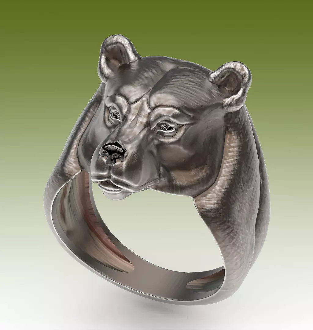 Ring Bear 3D print model