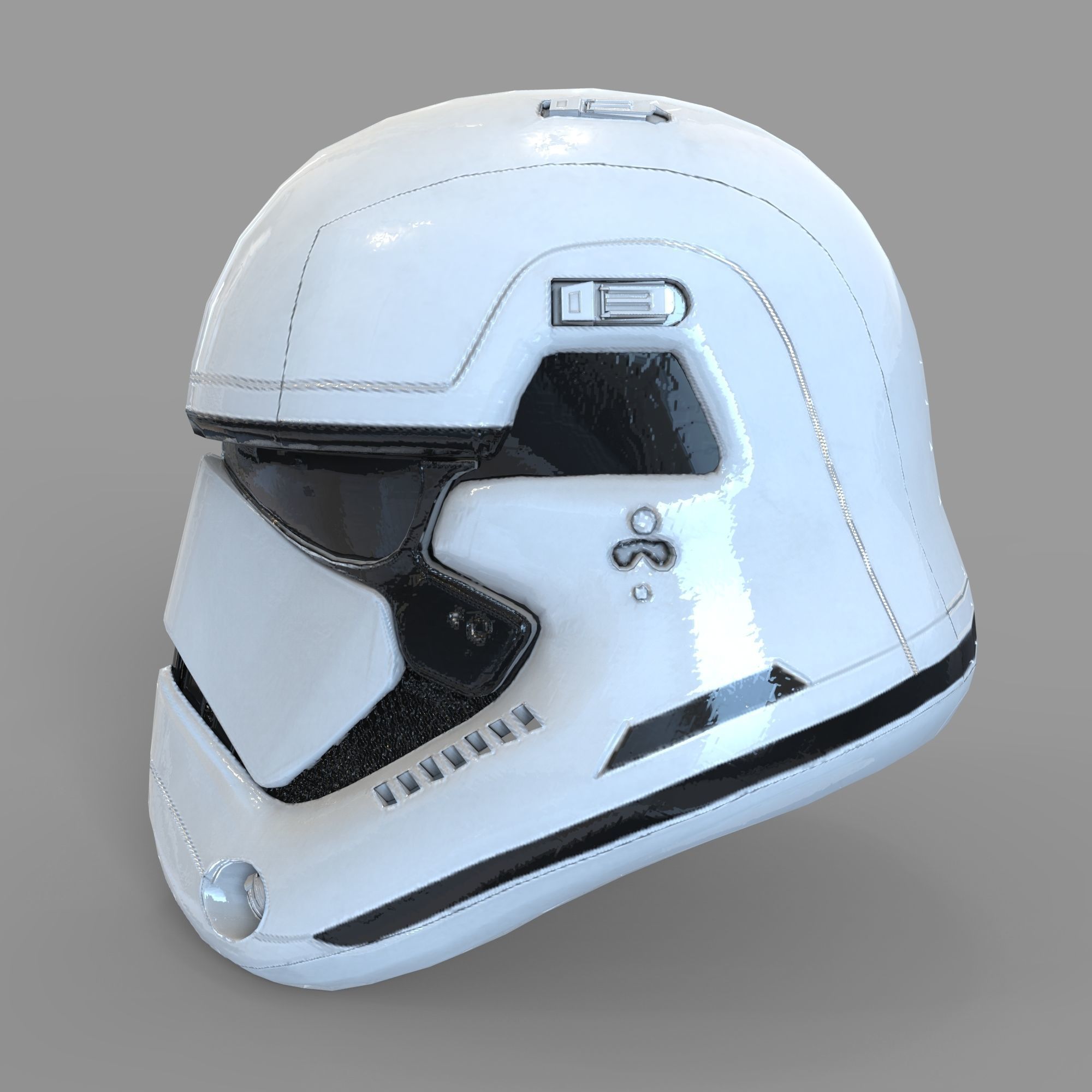Star Wars First Order Stromtrooper Wearable Helmet 3D print model_37