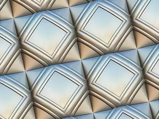 3D WALLPANEL 600MM x 600MM 3D model