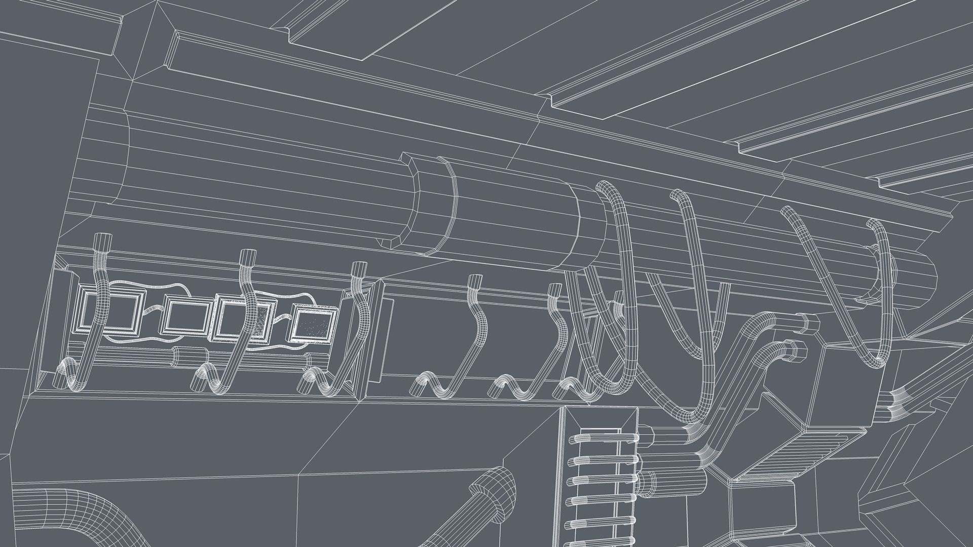 Sci Fi Corridor 3D model_19