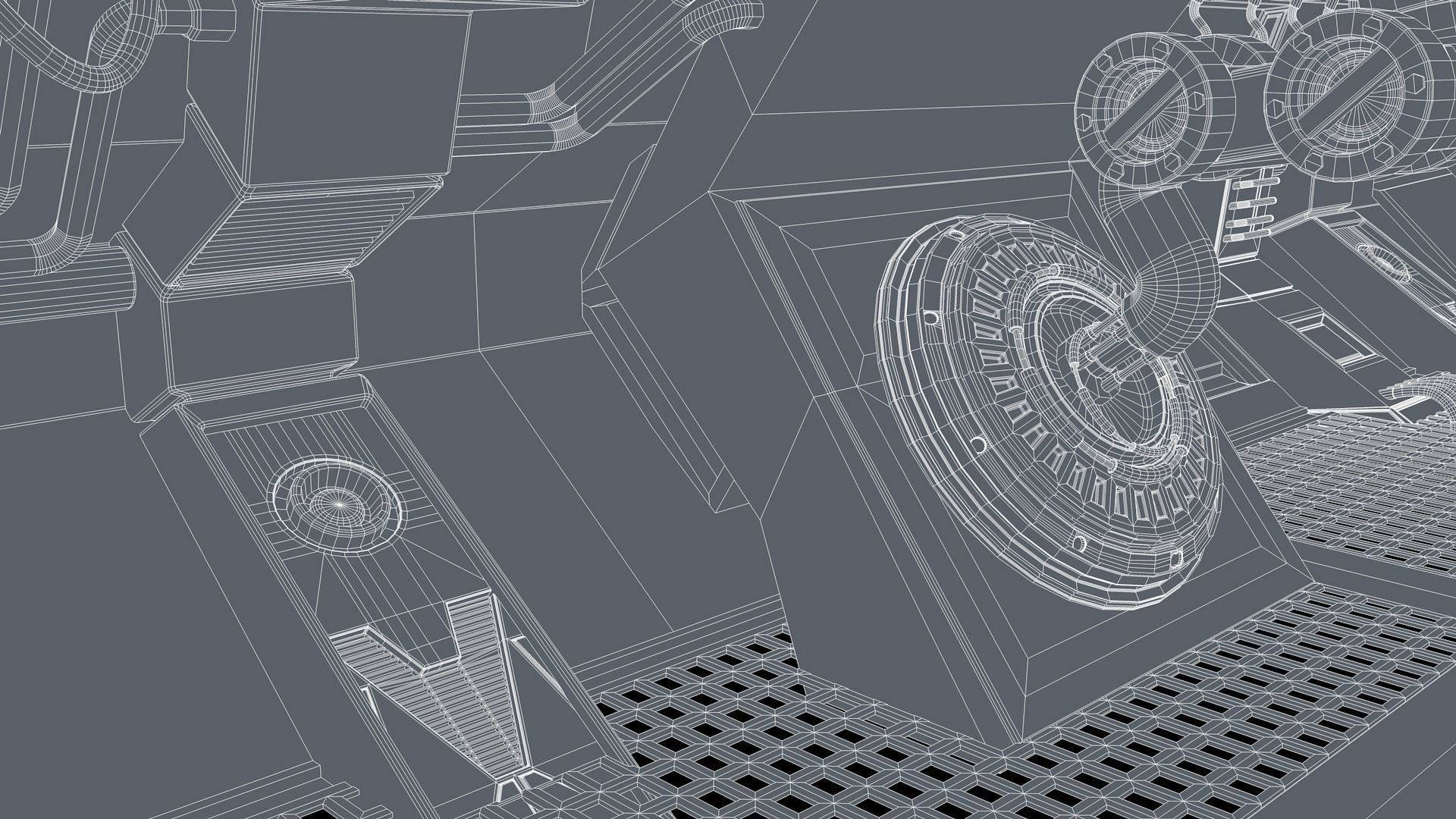 Sci Fi Corridor 3D model_12