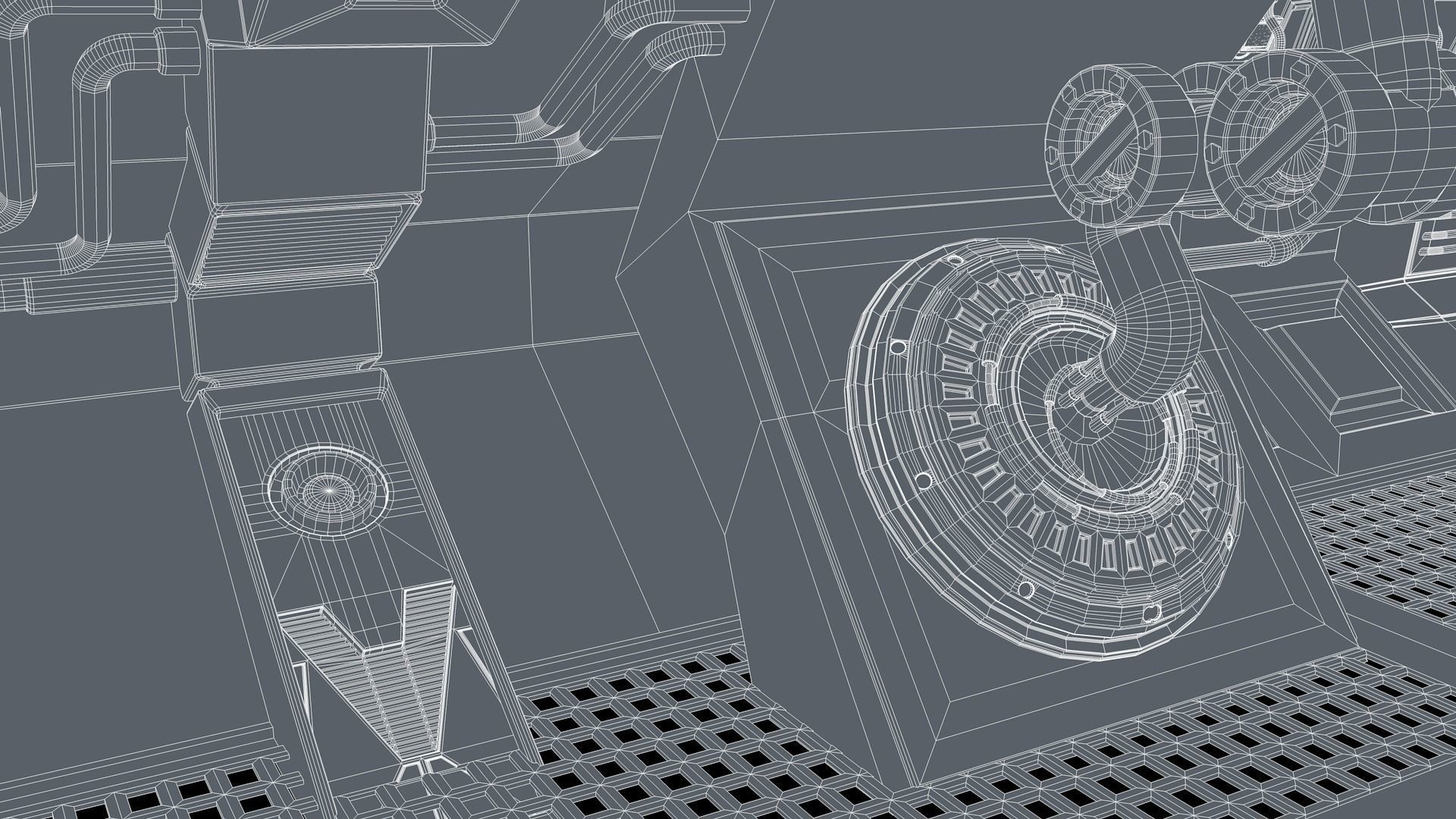 Sci Fi Corridor 3D model_17