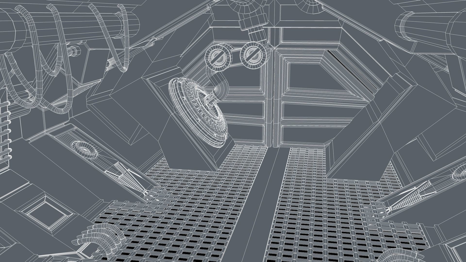 Sci Fi Corridor 3D model_20
